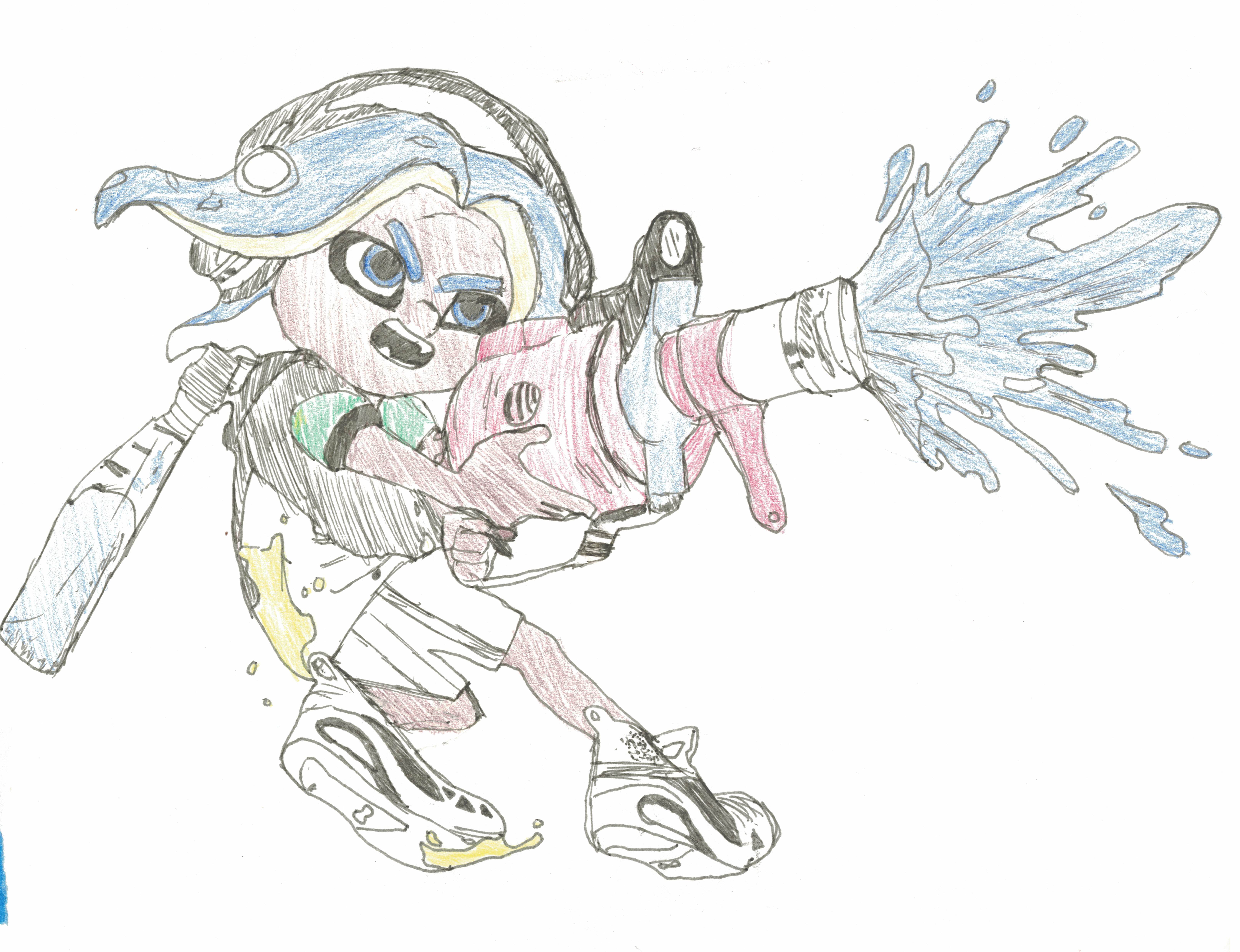 Octoling w/ .95 gal by beackers on DeviantArt