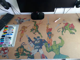 progress continues on my art desk 2