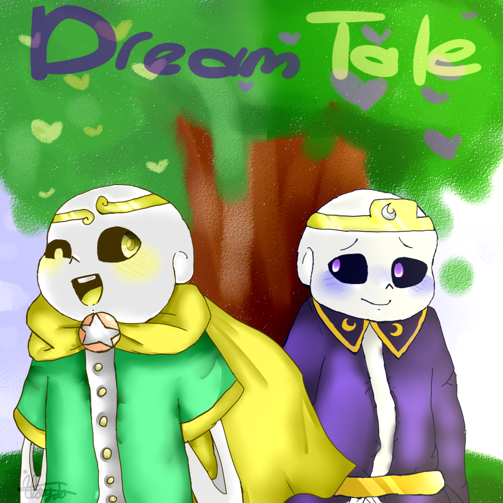 Today is the birthday of the dreamtale AU! art by Song_A on tumblr