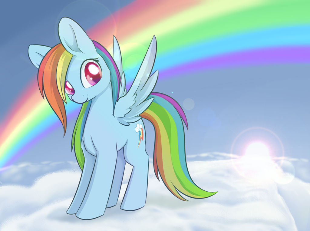 Regular Pony Drawing #4 - Rainbow Dash