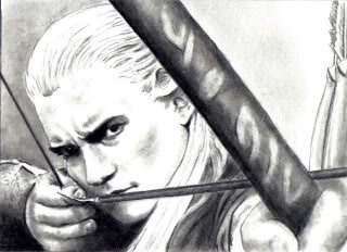 Legolas drawing bow