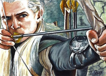 Legolas Sketch Card LOTR