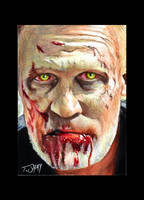 Merle Dixon Sketch Card.