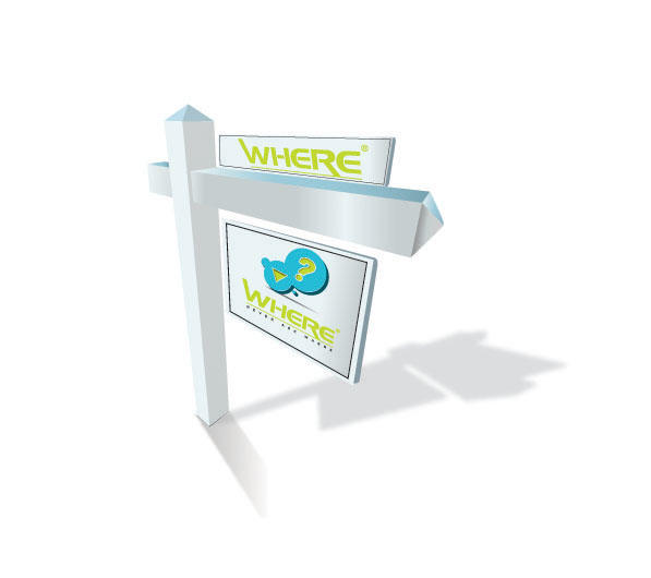 WHERE logo street sign by ekhnaton2001 on DeviantArt