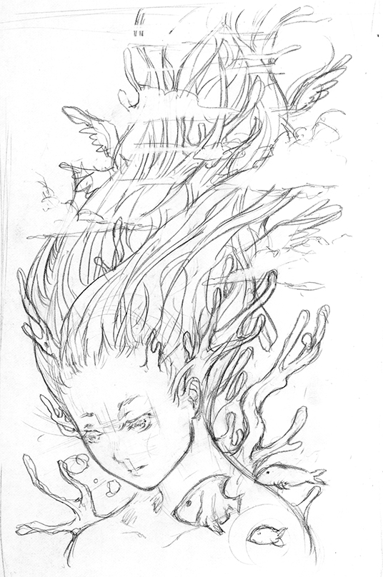 Daydream Artbook Concept Sketch - The Daydreamer