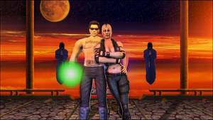 Johnny Cage and Sonya Blade