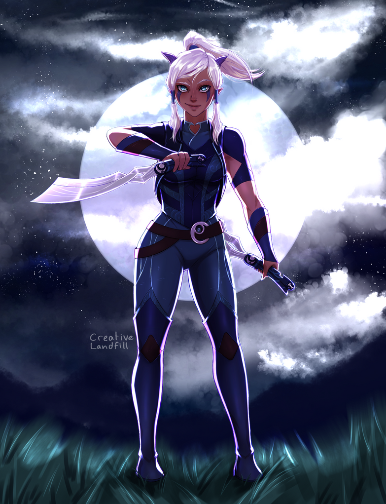 Korra the Moonshadow Elf by Star-Saber21 on DeviantArt