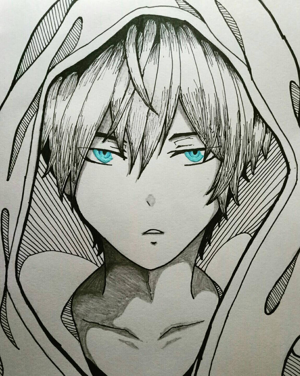 Anime boy with Blue Eyes by XShion74 on DeviantArt