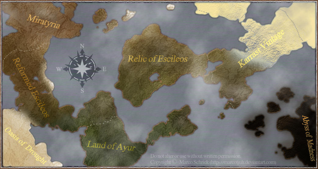 Jaegars Note Map Writer's Notes: World Map by Marcotjuh on DeviantArt