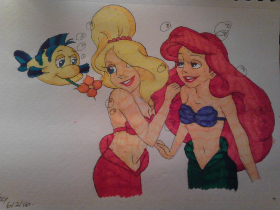 Comission, Ariel, Arista and Flounder