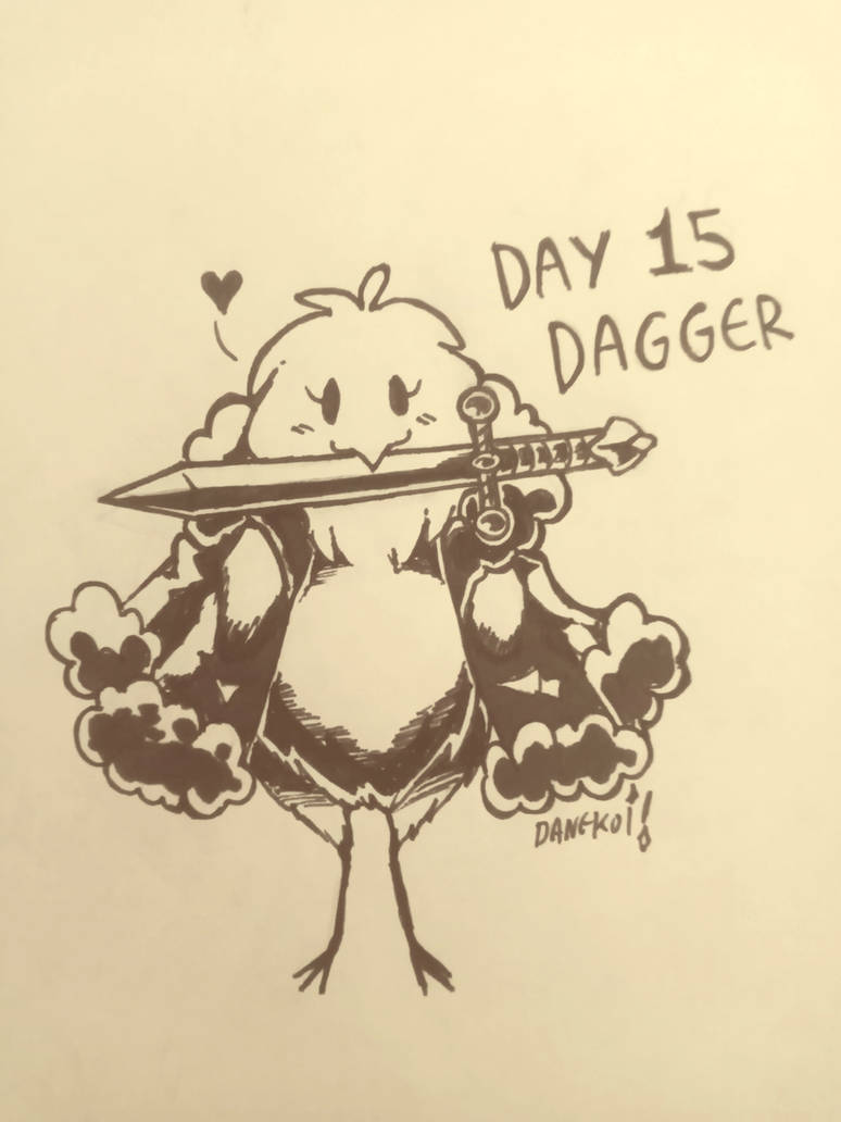Day 15, Dagger (Inktober2023) by DaneKoi on DeviantArt
