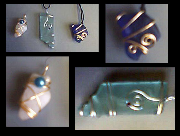 Beach glass jewelry