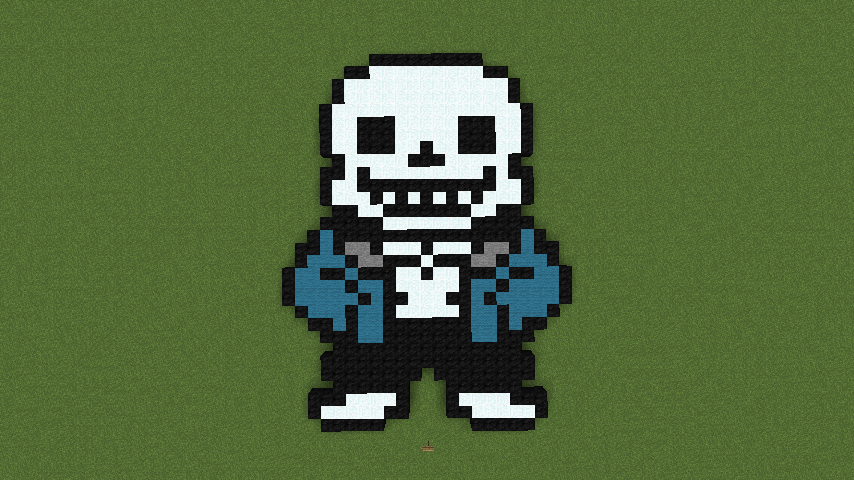 Minecraft Pixelart - Gaster!Sans by TigerMCheh on DeviantArt