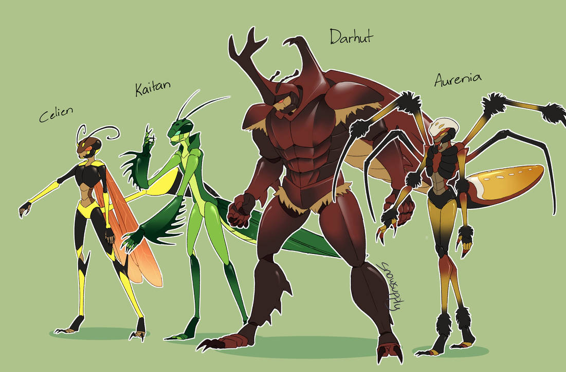 Bug characters by Snowsupply on DeviantArt