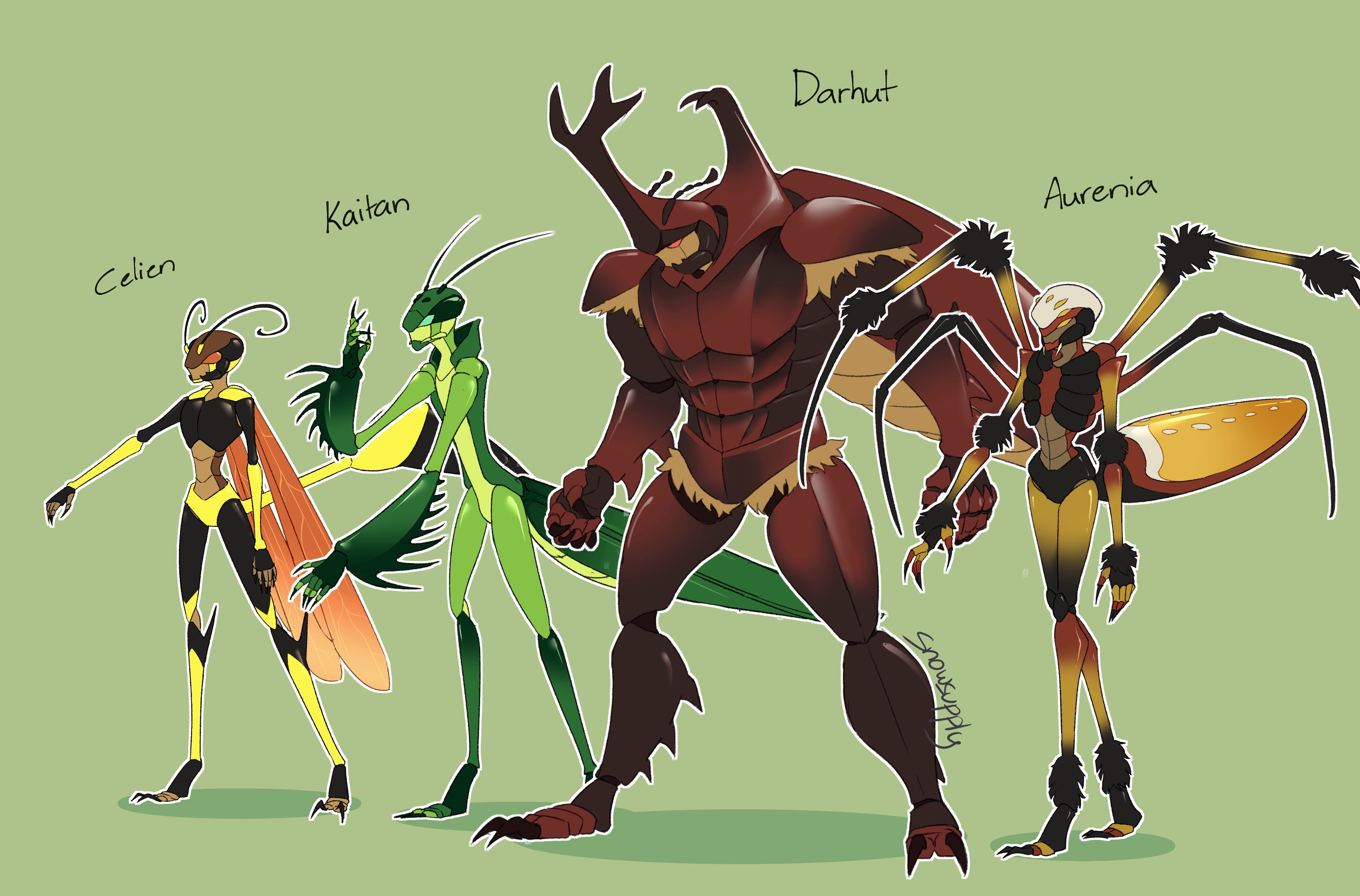 Bug characters by Snowsupply on DeviantArt