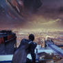 Destiny 2, Last City at night