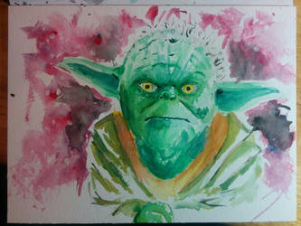 [Watercolor Practice] Yoda