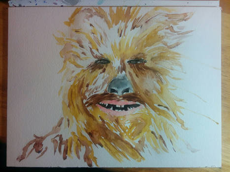 [Watercolor Practice] Chewbacca