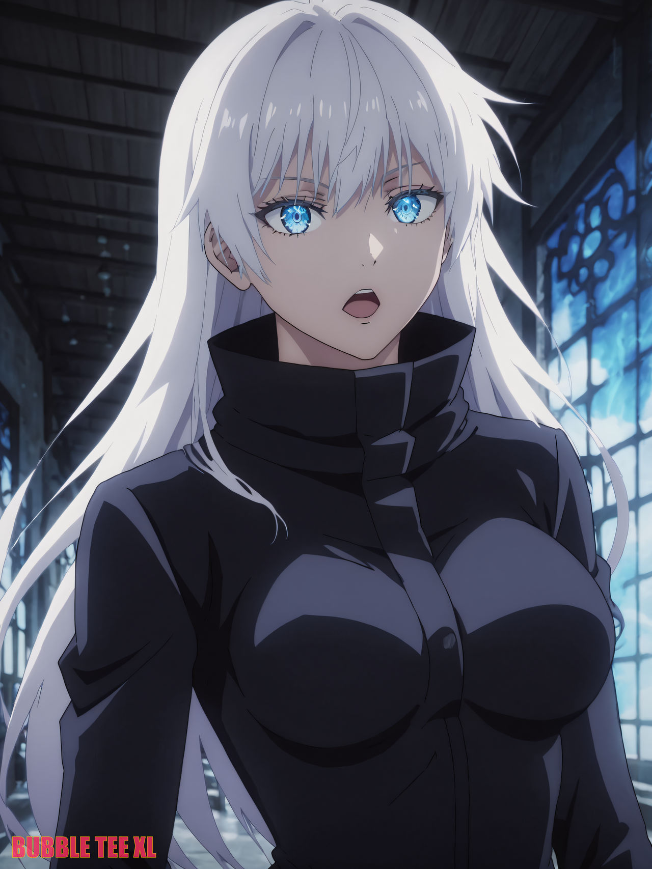 If Gojo was a female by BubbleTeeXL on DeviantArt