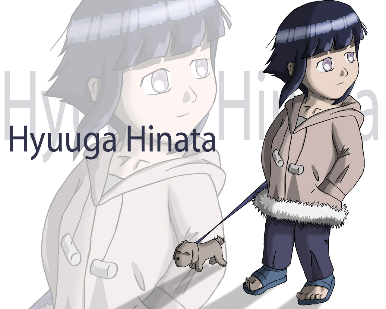 Naruto's Hinata and Akamaru