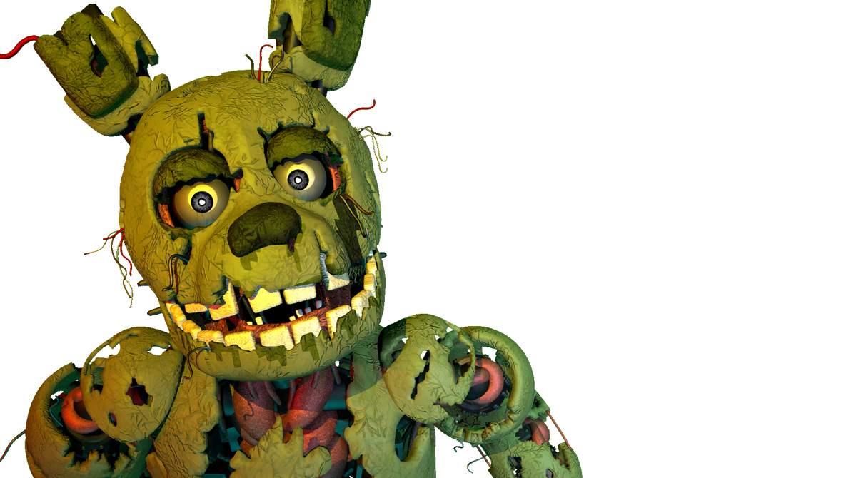 NEW Springtrap Render (Transparent) by Papercraft4You on DeviantArt