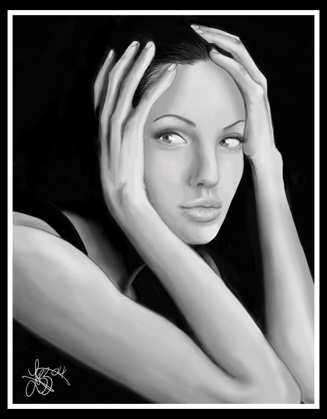 Portrait of Angelina Jolie