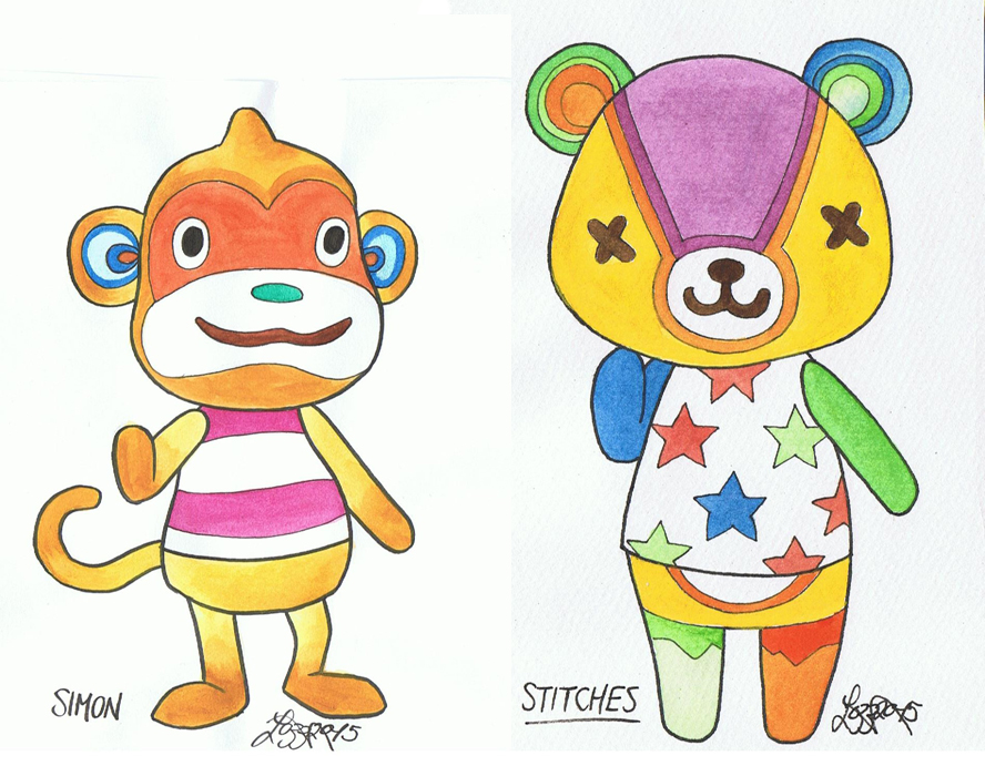 Animal Crossing New Leaf - Simon and Stitches