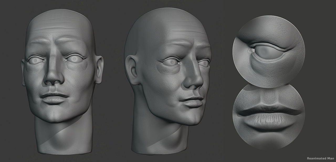 Stylized face experiments by ReanimatedManX on DeviantArt