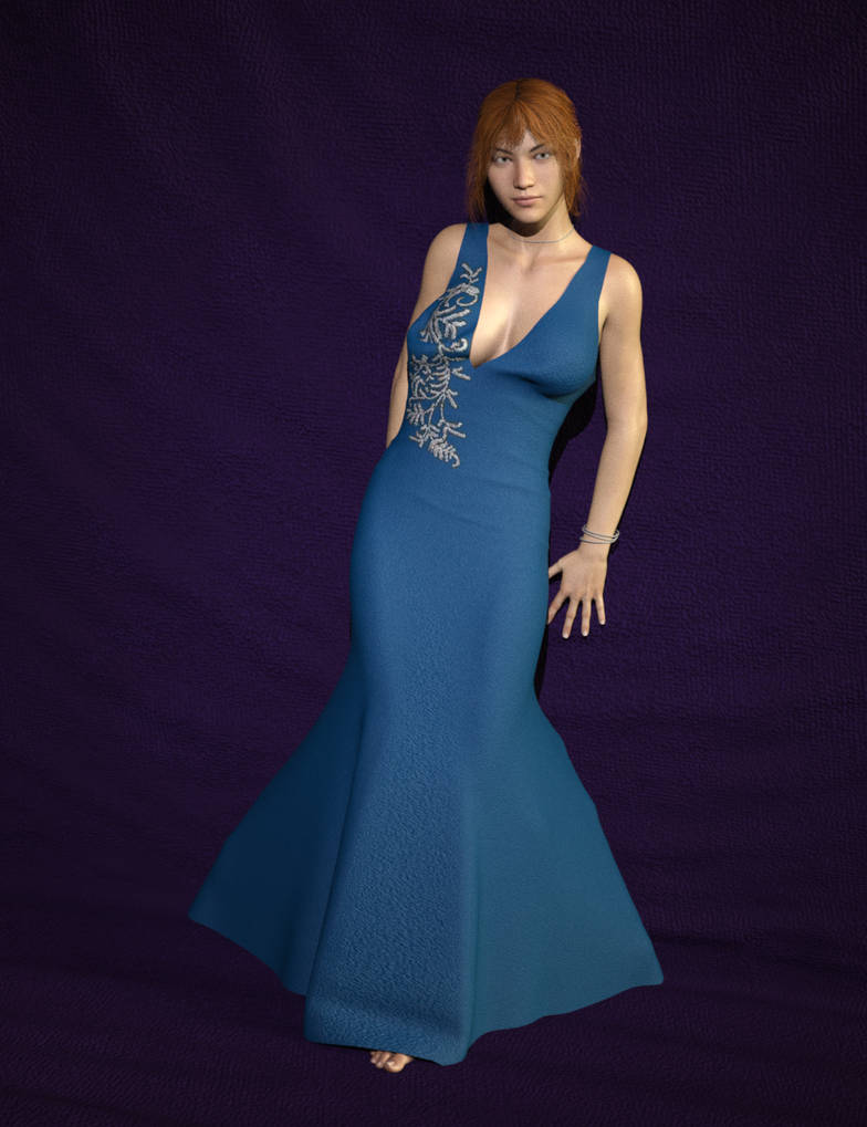 Rovescio Dress V4 On Genesis 8 Female with dForce by SickleYield