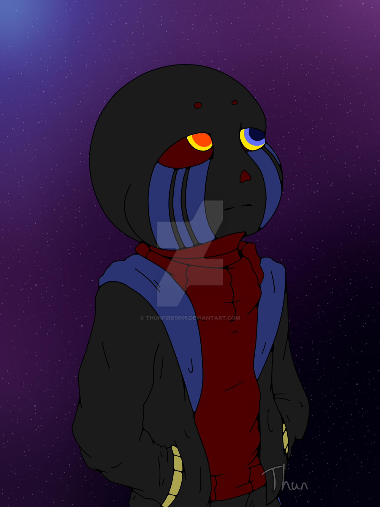Love You - Coloured (Error! Sans) by Thunfire0605 on DeviantArt