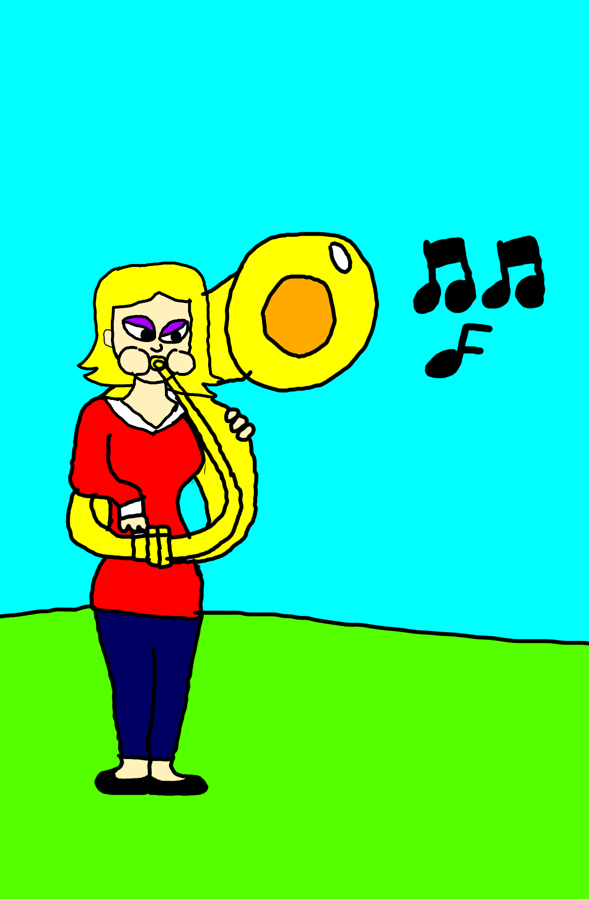 Lady Elaine Playing The Sousaphone By Torrjua11011 On DeviantArt lady-elaine-playing-the-sousaphone-by-torrjua11011-on-deviantart