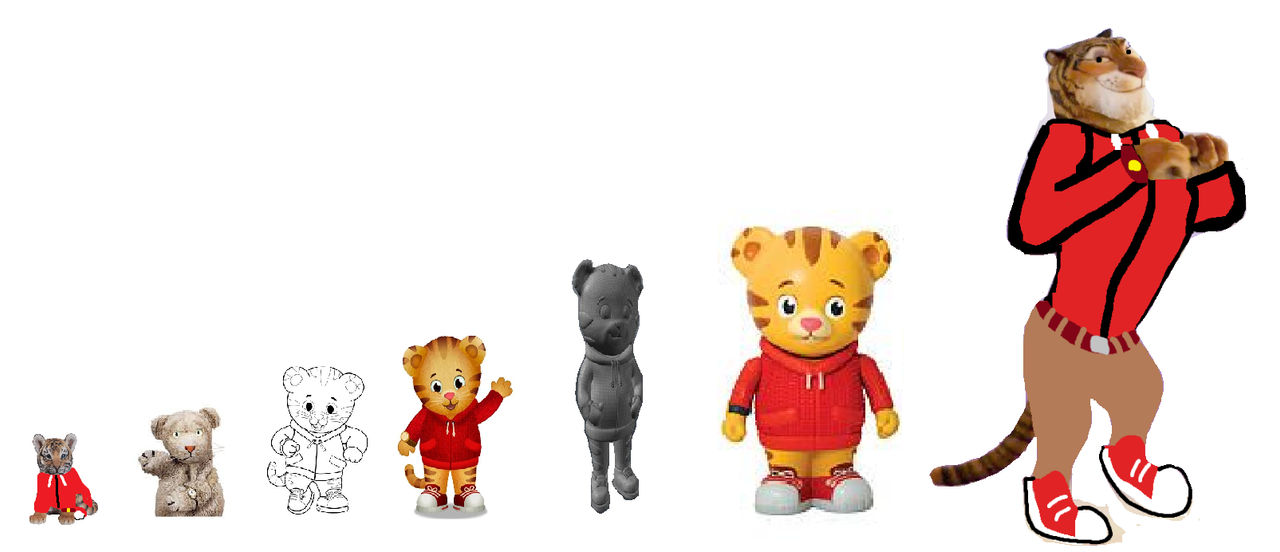 Daniel Tiger Deviantart Daniel Tiger Evolution by torrjua11011 on DeviantArt