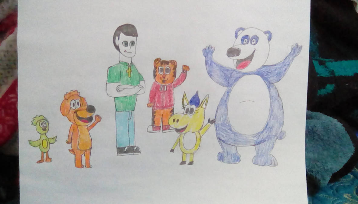 Daniel Tiger And Jman With Donkey Hodie by torrjua11011 on DeviantArt