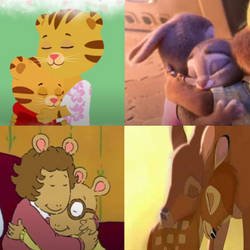 Disney And PBS Kids Mother And Child Hugs