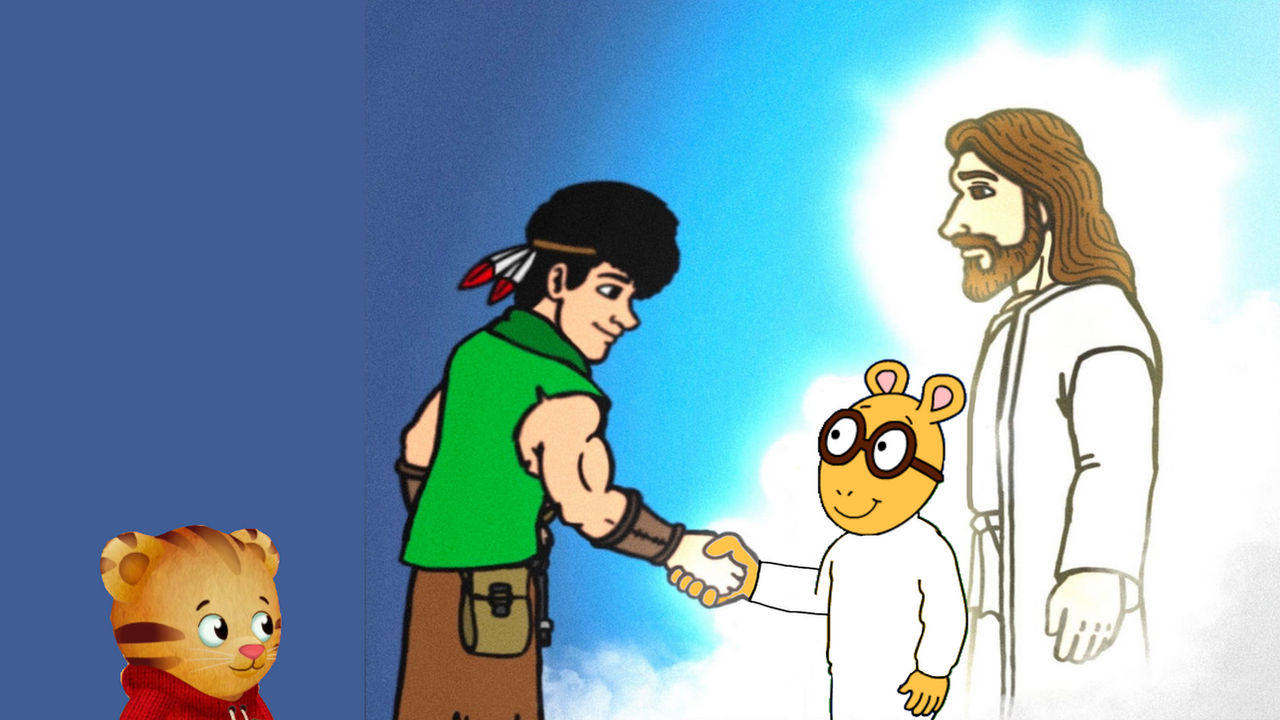 Jman And Daniel Tiger Takes Arthur To Heaven by torrjua11011 on DeviantArt