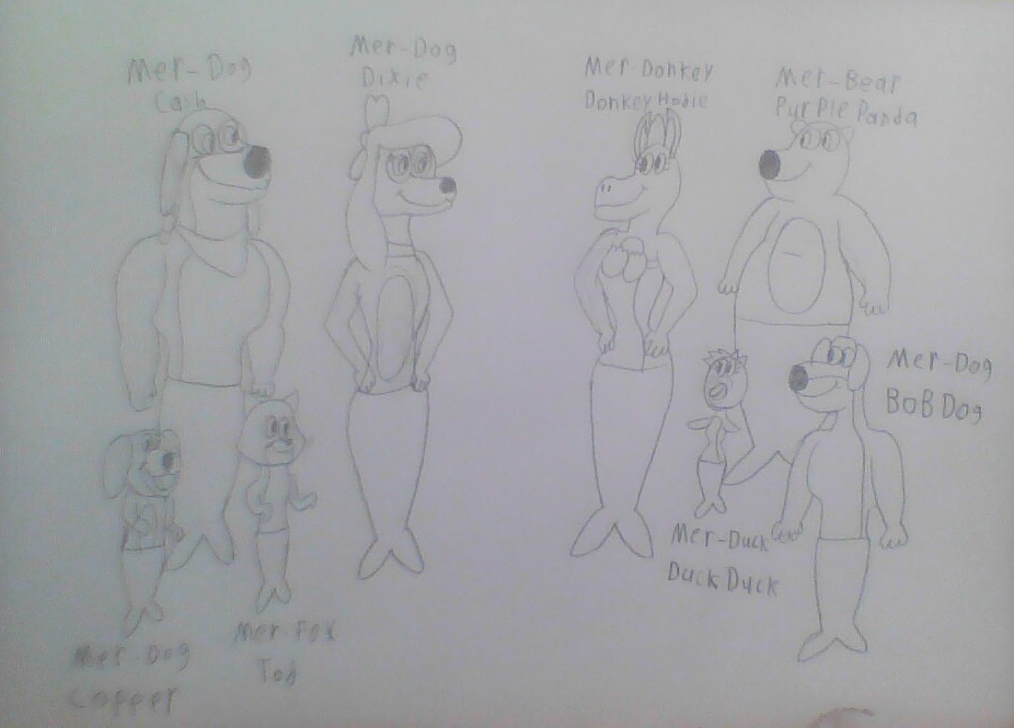 Mer Animals Fox And Hound And Donkey Hodie by torrjua11011 on DeviantArt