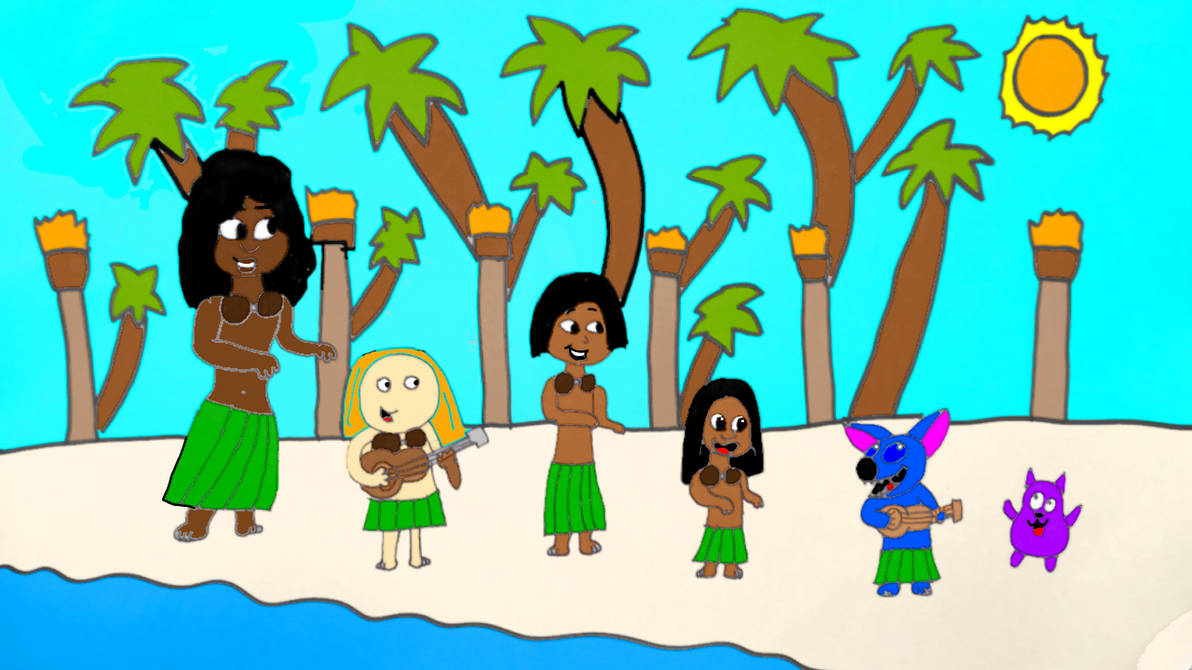 Hula Dancing With Moana,Lilo And Stitch by torrjua11011 on DeviantArt