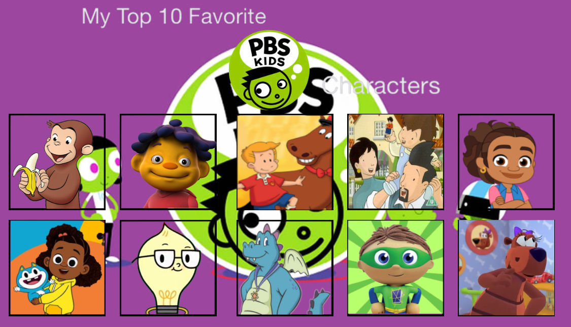 My Top Favorite PBS Kids Characters 2 by torrjua11011 on DeviantArt