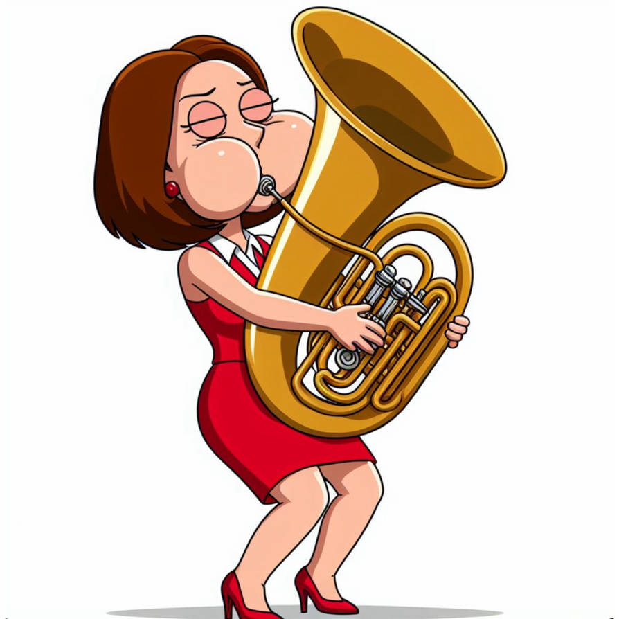 Diane Simmons Playing the tuba 4 by torrjua11011 on DeviantArt