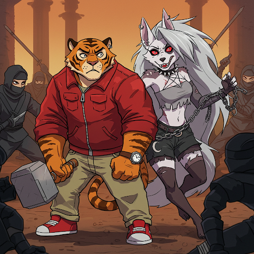 Deviantart Daniel Daniel And Loona Surrounded By Ninjas by torrjua11011 on DeviantArt