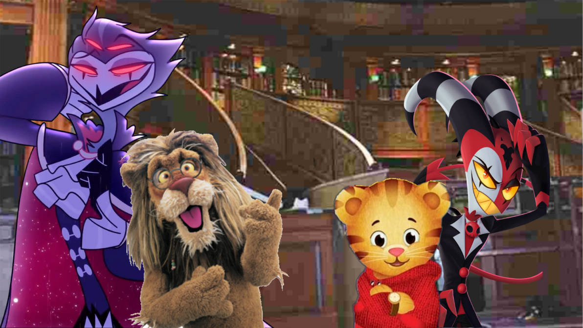 Blitzo and stolas and their feline friends by torrjua11011 on DeviantArt