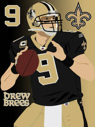 Drew Brees Vector