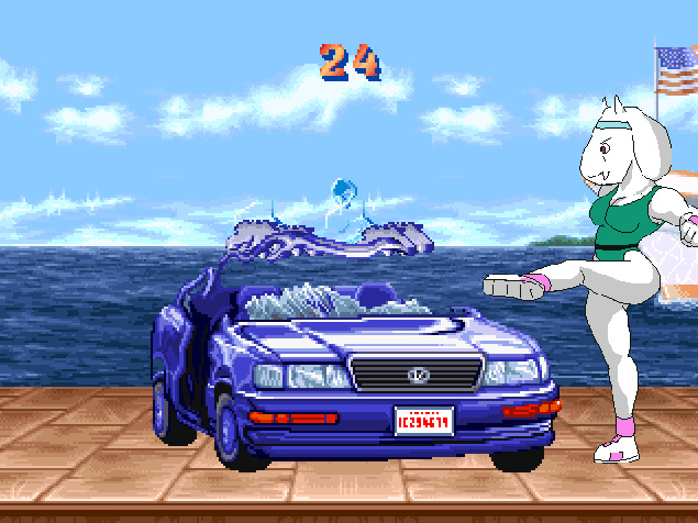 goatmom destroying cars on mugen. by toonguy2000 on DeviantArt