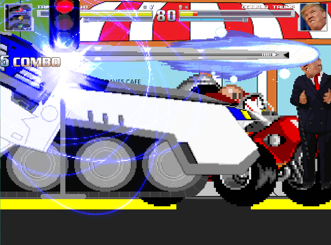 donald trump got ran over by toonguy2000 on DeviantArt