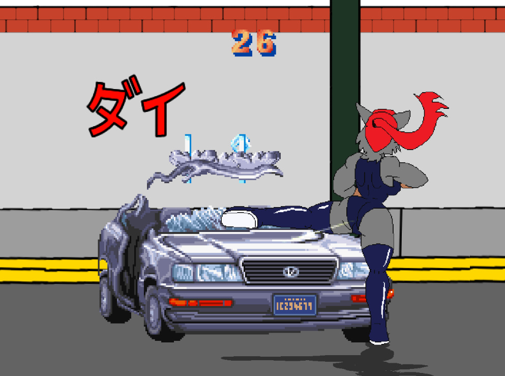 wolf girl vs car on the streets by toonguy2000 on DeviantArt