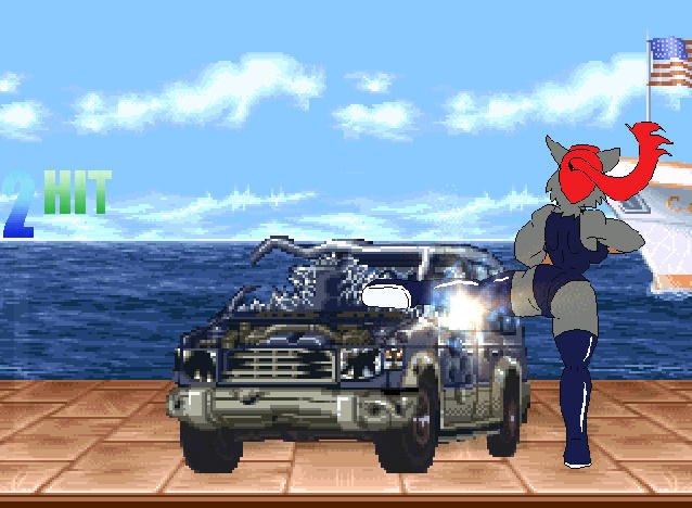 wolf girl vs suv by toonguy2000 on DeviantArt