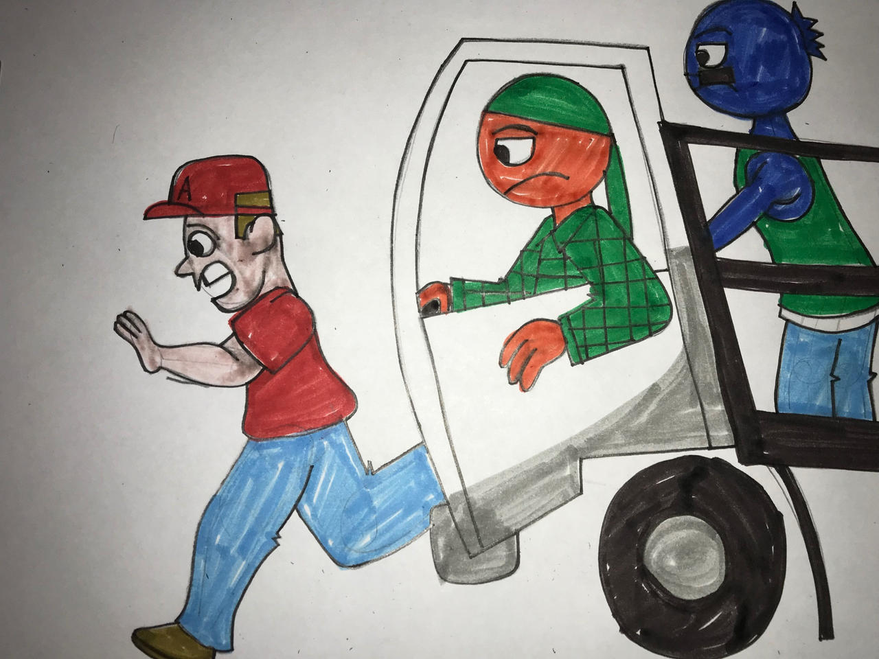 yeah you better run.. by toonguy2000 on DeviantArt