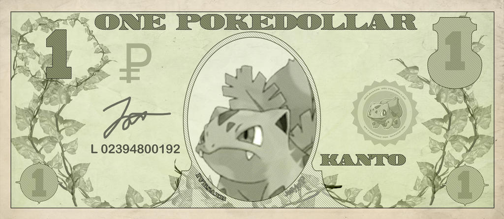 Ivysaur PokeDollar by Jeffyjeffp on DeviantArt