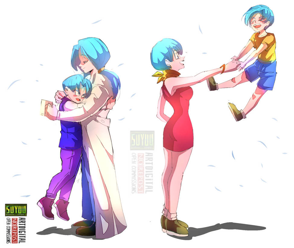 Bulma And Trunks By Artsuyuu On Deviantart