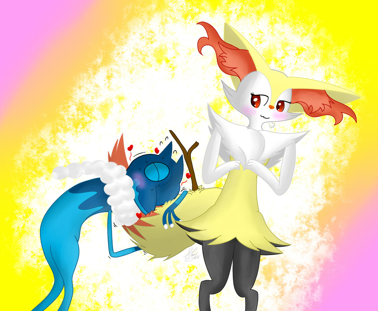 Frogadier and Braixen on Insectivoreshipping - DeviantArt.